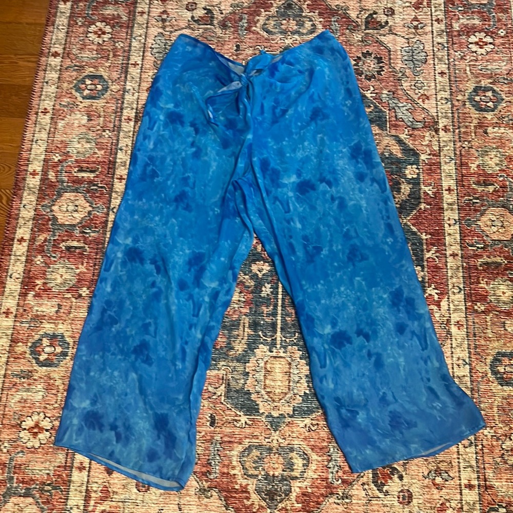 Swim cover up pants - adjustable tie waist